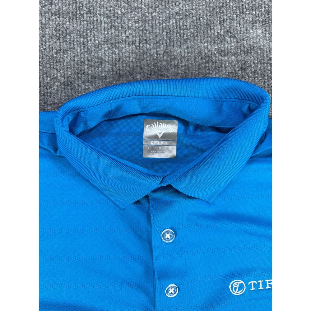 Callaway Tiffin Golf Polo Shirt Mens Large Blue Opti-Dri - Picture 3 of 7